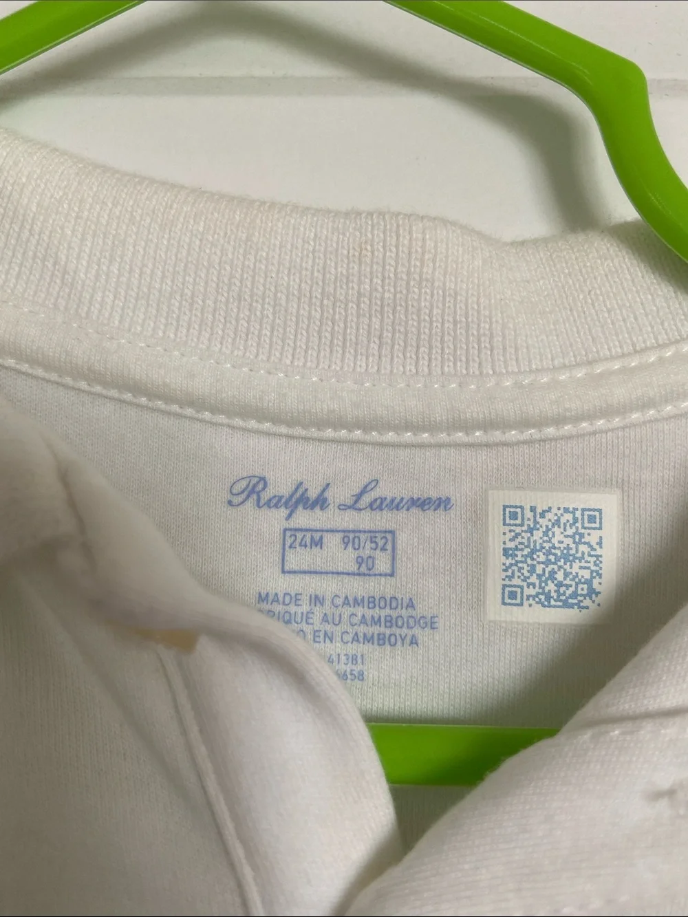 Ralph Lauren White Girls Polo Dress with Pastel Pony Embroidery